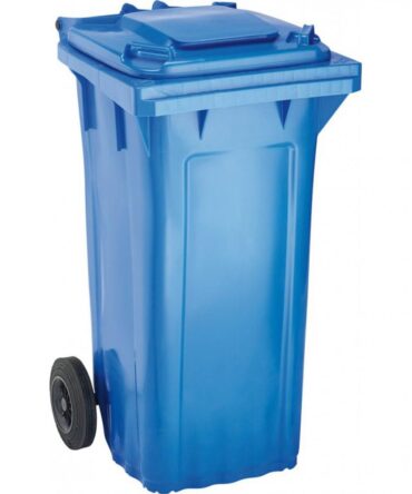 POUBELLE A DECHETS DE 120 LITRES - BLEUE