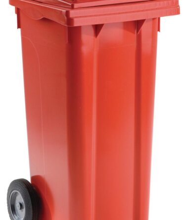 POUBELLE A DECHETS DE 240 LITRES - ROUGE