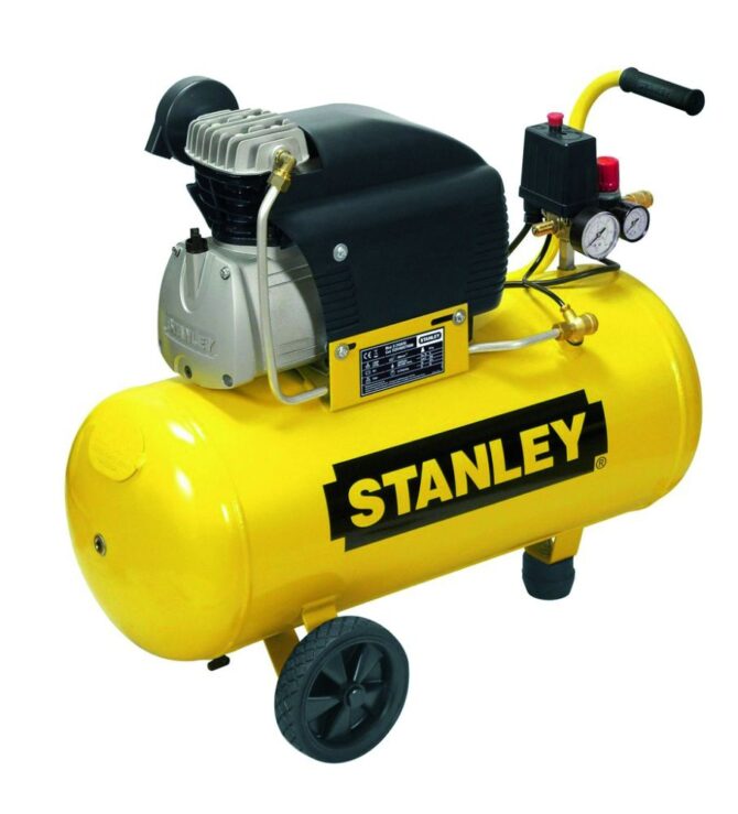 COMPRESSEUR STANLY 50L MONOPHASE 230V-50HZ 2CV 222L/MIN 8BARS REF FC2/50