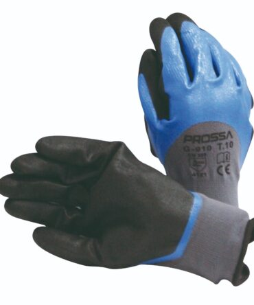GANT EN NYLON ENDUIT NITRILE BLEU PROSSA
