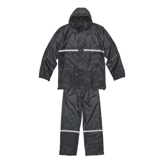 VETEMENT DE PLUIE EN NYLON AVEC BANDE SIGNALÉTIQUE