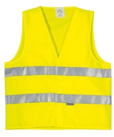 GILET JAUNE AVEC BANDE FLUORESCENTE 3M PROSSA L
